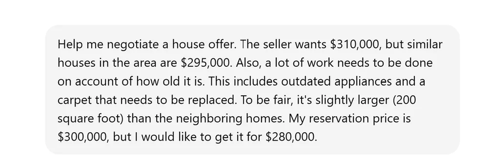 ChatGPT 提供的包含逻辑步骤的战略谈判建议