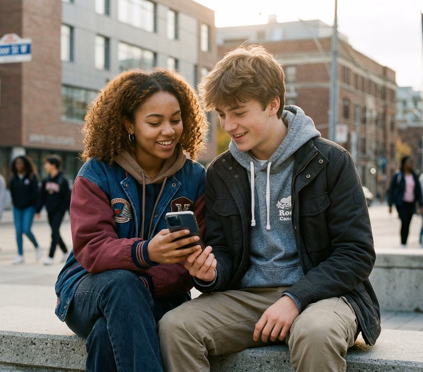 Students learning together