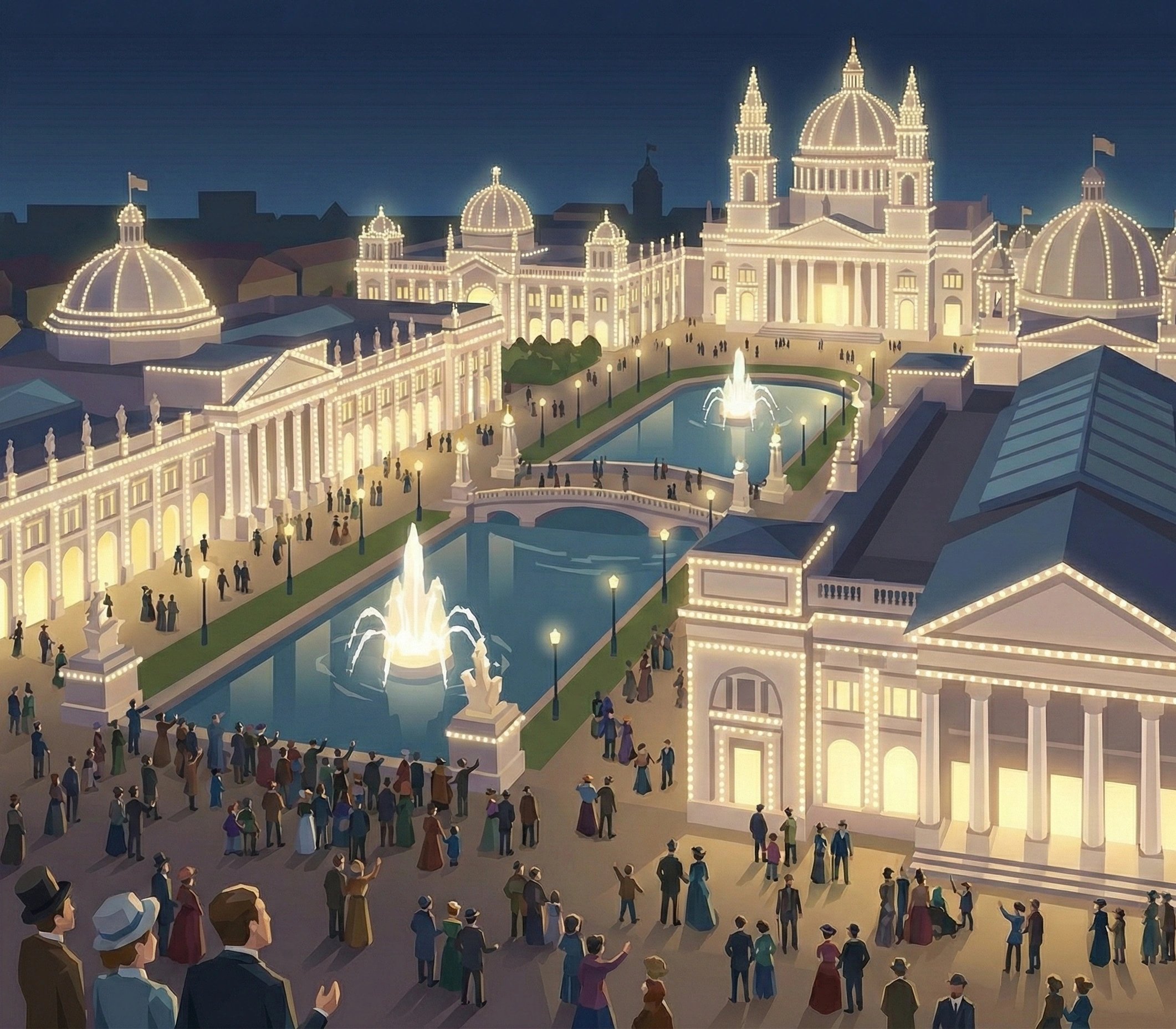 被10万盏灯点亮的白城